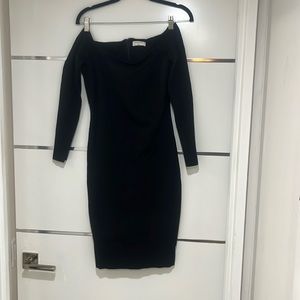Aritzia off shoulders fitted dress